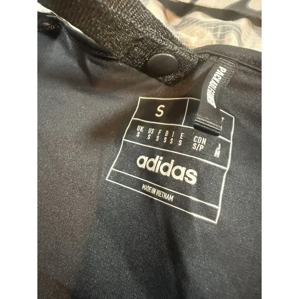 Adidas X Marimekko Marathon Waterproof Jacket Men’s Size Small Black Gray